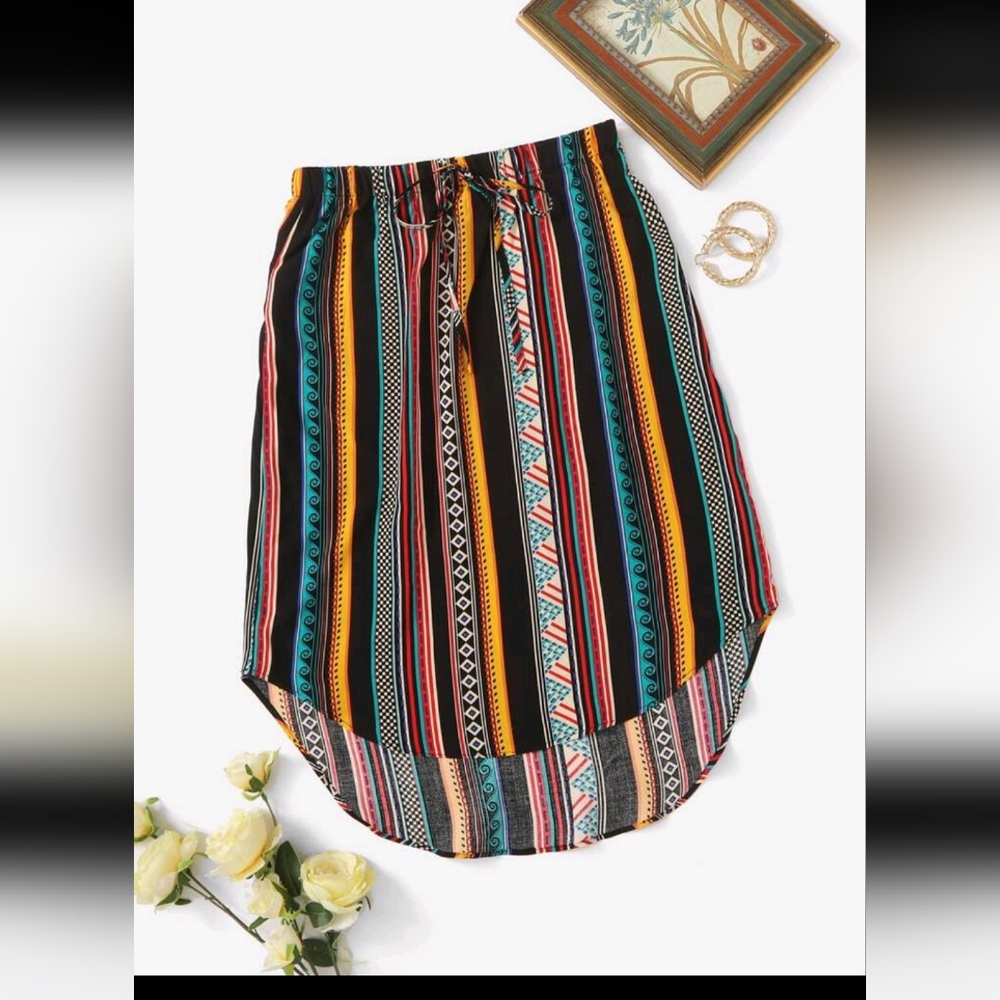 Yellow Tropical 2 Piece Set And Skirt shein - Picture 9 of 14